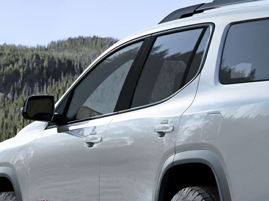 gmc acadia 2017-2023 Carbon Fiber Pillar Cover Diagram
