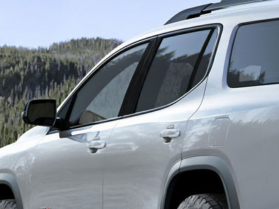 gmc acadia 2017-2023 Brushed Aluminum Black Pillar Cover Diagram