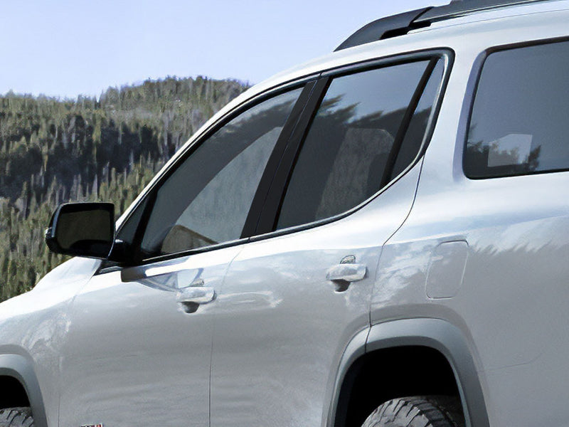 gmc acadia 2017-2023 Matte Black Pillar Cover Diagram