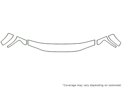 canyon 3M Clear Bra Hood Precut PPF Diagram
