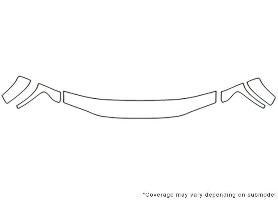 canyon 3M Clear Bra Hood Precut PPF Diagram