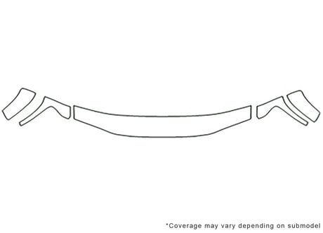 canyon Avery Dennison Clear Bra Hood Precut PPF Diagram