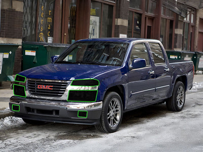 gmc canyon 2004-2012 Headlight Tint Location