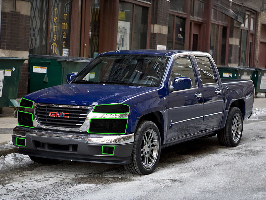 gmc canyon 2004-2012 Headlight Tint Location
