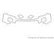 canyon 3M Clear Bra Bumper Precut PPF Diagram