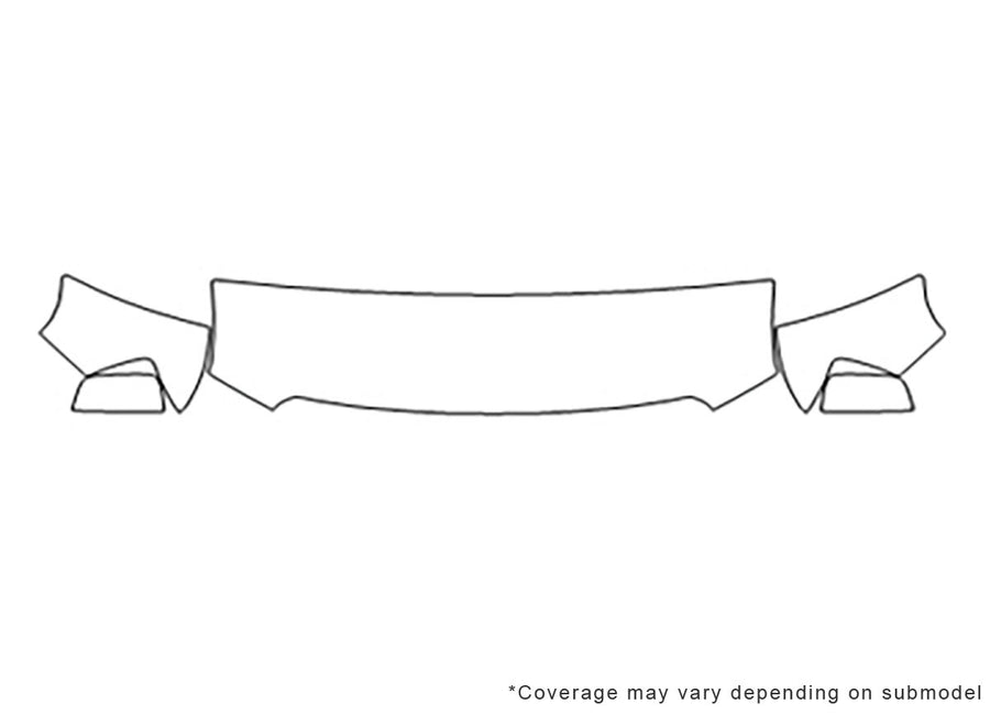 canyon 3M Clear Bra Hood Precut PPF Diagram