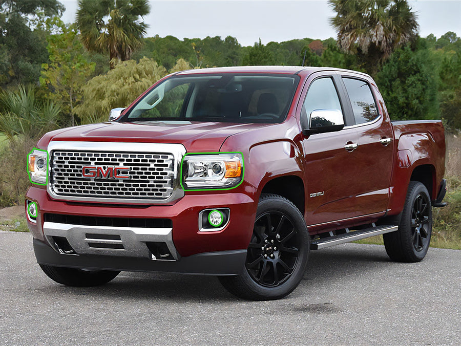 gmc canyon 2015-2020 Headlight Protection Installation Location