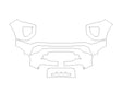 canyon 3M Clear Bra Bumper Precut PPF Diagram