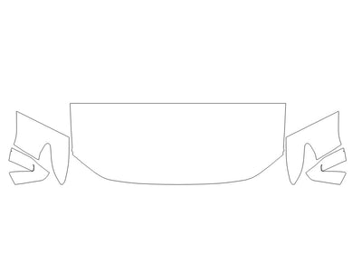 canyon 3M Clear Bra Hood Precut PPF Diagram