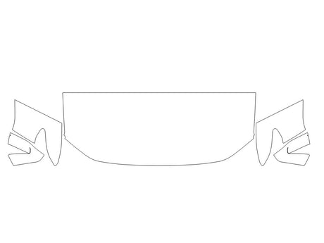 canyon 3M Clear Bra Hood Precut PPF Diagram