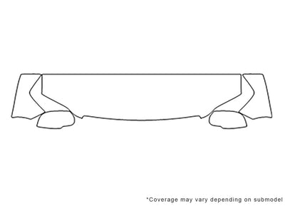 envoy 3M Clear Bra Hood Precut PPF Diagram