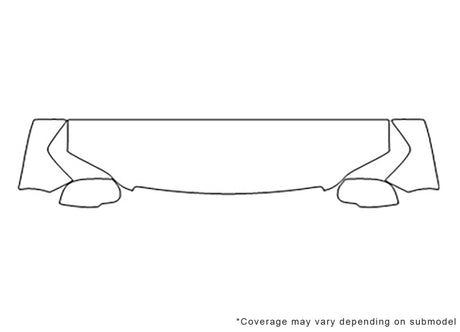 envoy 3M Clear Bra Hood Precut PPF Diagram