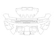 hummer Avery Dennison Clear Bra Bumper Precut PPF Diagram