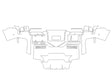 hummer Avery Dennison Clear Bra Door Cup Precut PPF Diagram