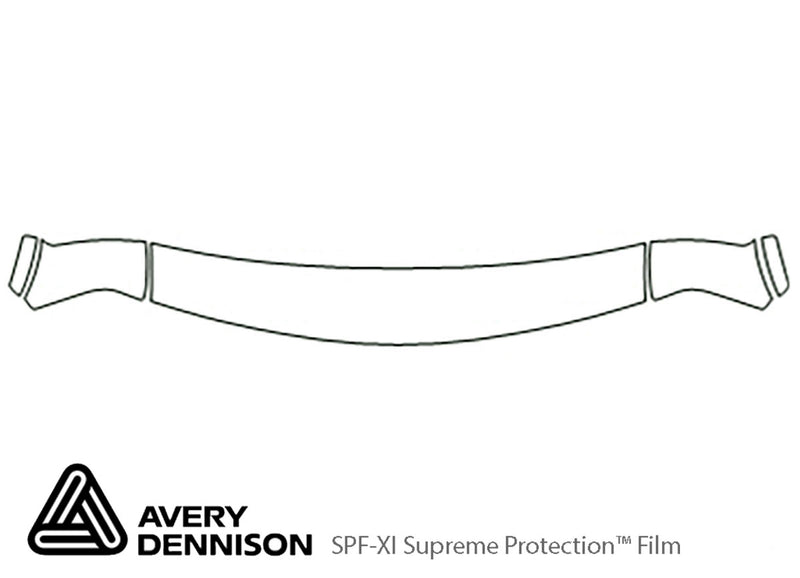jimmy Avery Dennison Clear Bra Hood Precut PPF Diagram