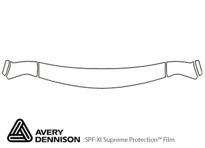 jimmy Avery Dennison Clear Bra Hood Precut PPF Diagram