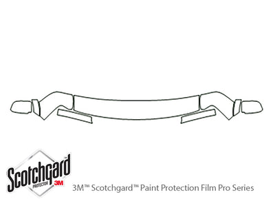 safari 3M Clear Bra Hood Precut PPF Diagram