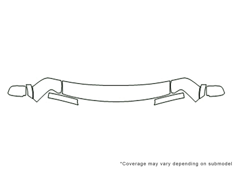 safari 3M Clear Bra Hood Precut PPF Diagram