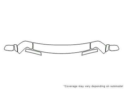 safari Avery Dennison Clear Bra Hood Precut PPF Diagram