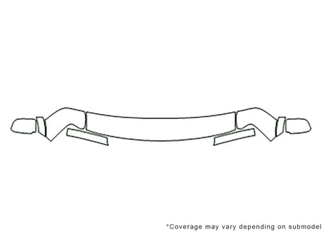 safari Avery Dennison Clear Bra Hood Precut PPF Diagram