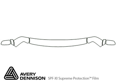 safari Avery Dennison Clear Bra Hood Precut PPF Diagram