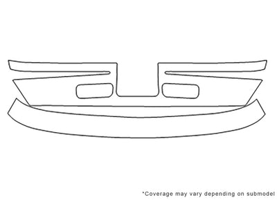 safari 3M Clear Bra Bumper Precut PPF Diagram