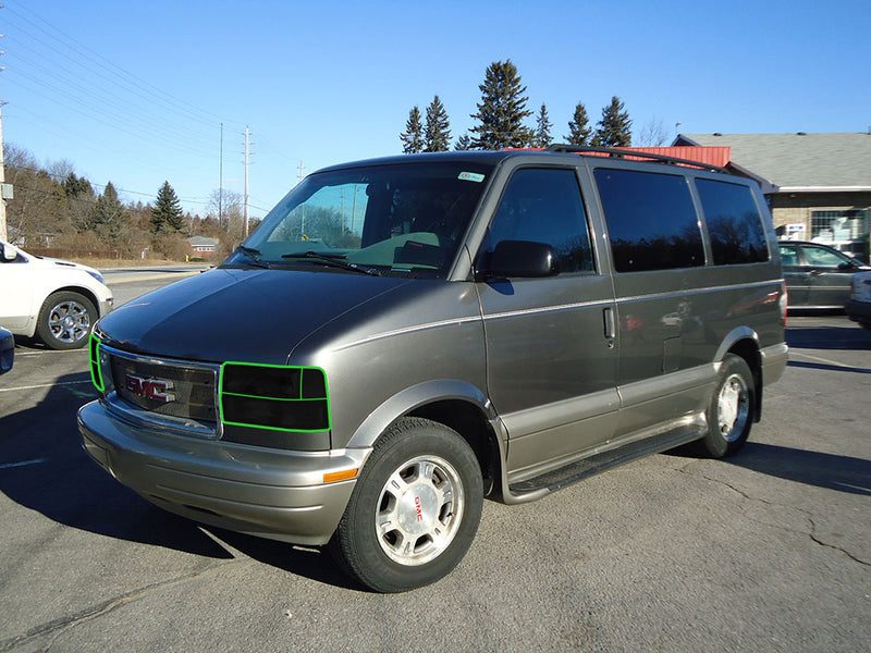 gmc safari 2003-2005 Headlight Tint Location