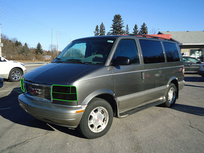 gmc safari 2003-2005 Headlight Tint Location