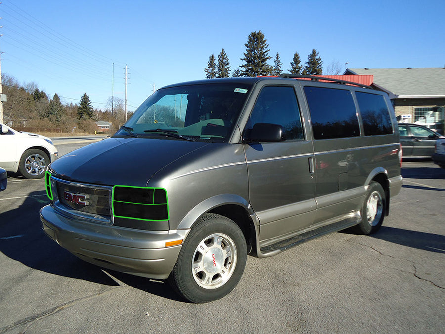gmc safari 2003-2005 Headlight Tint Location
