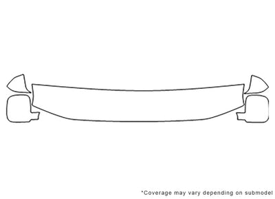 savana 3M Clear Bra Hood Precut PPF Diagram