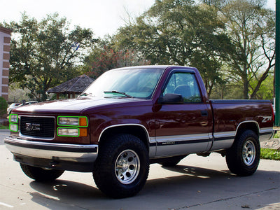 gmc sierra 1992-1998 Headlight Protection Installation Location