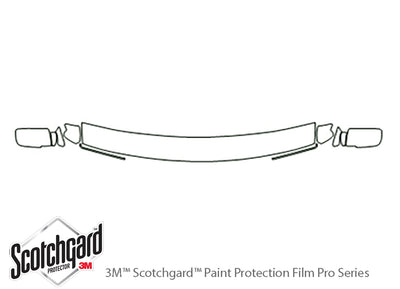 sierra 3M Clear Bra Hood Precut PPF Diagram