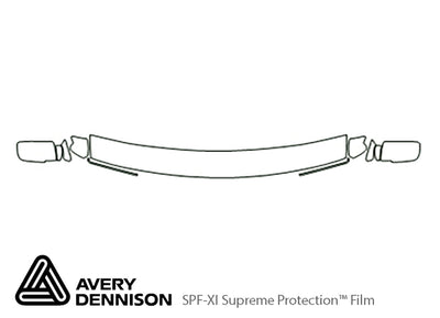 sierra Avery Dennison Clear Bra Hood Precut PPF Diagram