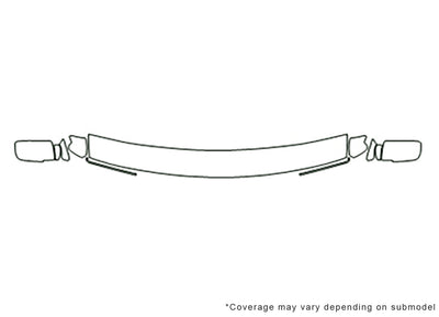 sierra 3M Clear Bra Hood Precut PPF Diagram