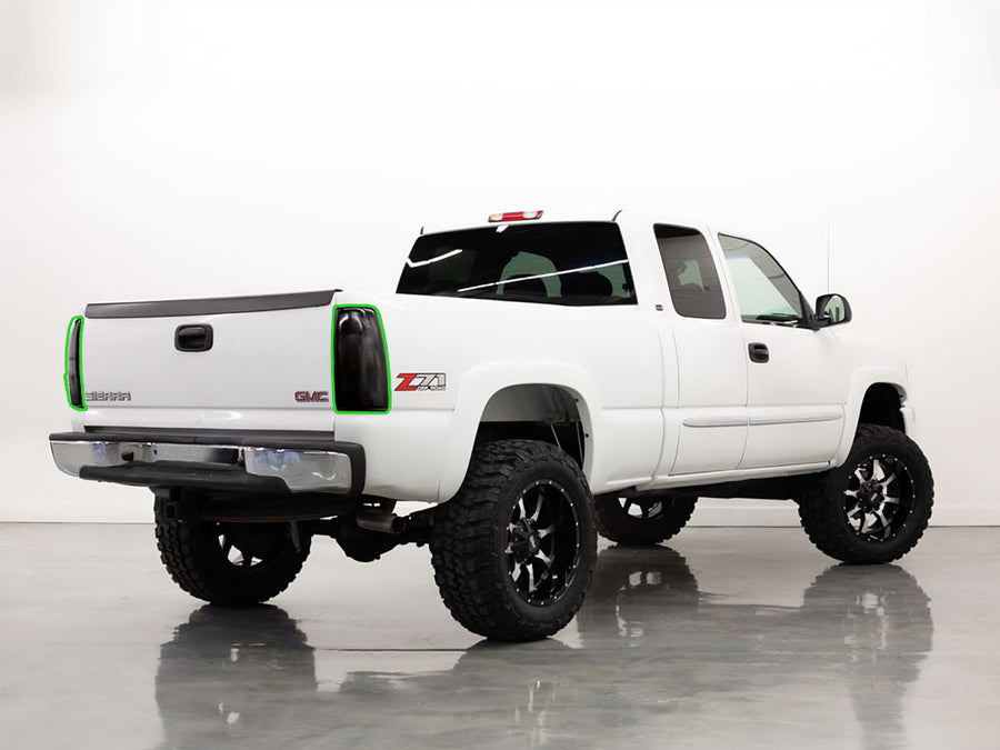 sierra Tail Light Tint Installation Points
