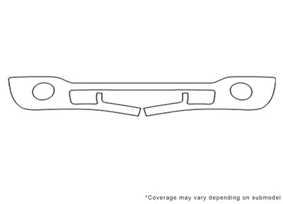 sierra 3M Clear Bra Bumper Precut PPF Diagram