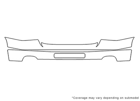 sierra 3M Clear Bra Bumper Precut PPF Diagram