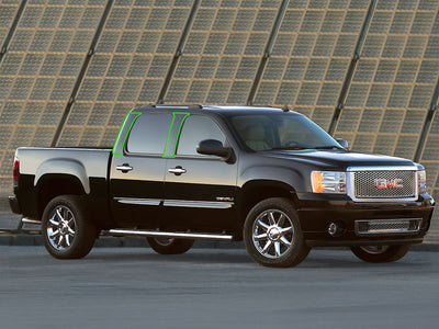 gmc sierra 2007-2013 (crew cab) Pillar Post Trim Installation Location