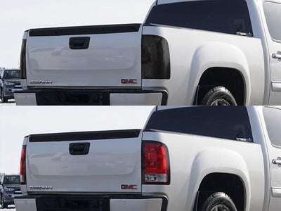 sierra Before and After Smoked Taillights