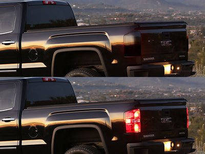 sierra Before and After Smoked Taillights