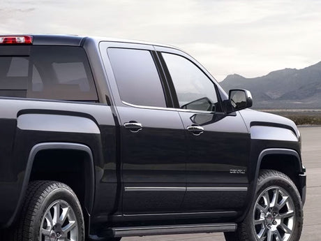 gmc sierra 2014-2018 (1500 crew / extended cab) Carbon Fiber Pillar Cover Diagram