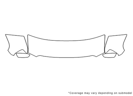 sierra Avery Dennison Clear Bra Hood Precut PPF Diagram