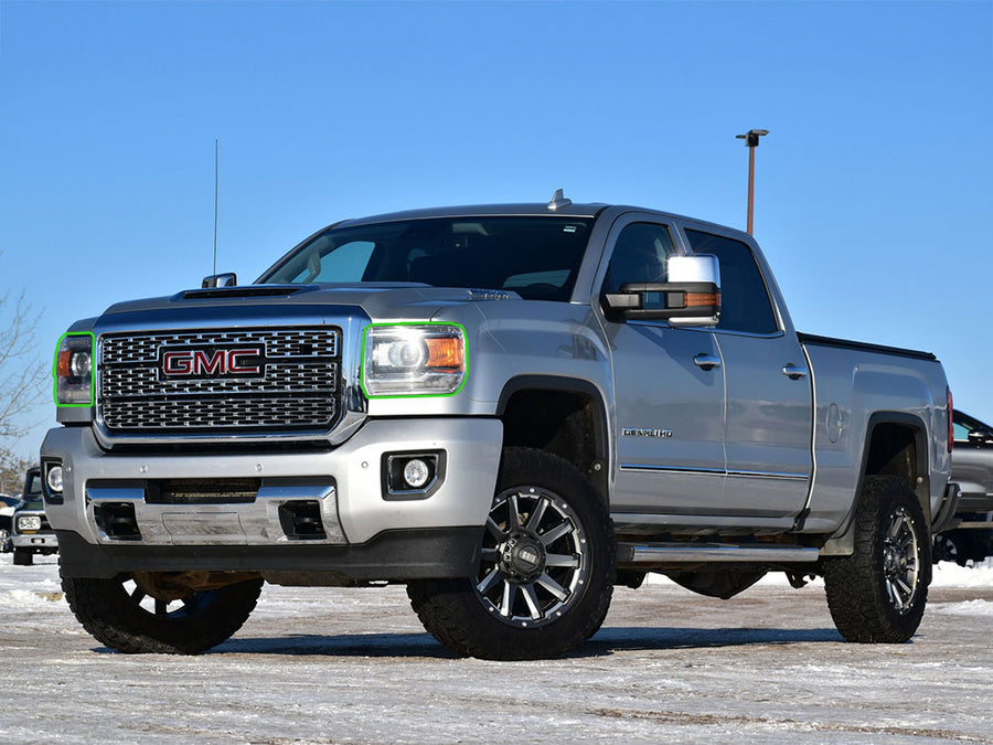 gmc sierra 2015-2019 (2500 / 3500) Headlight Protection Installation Location