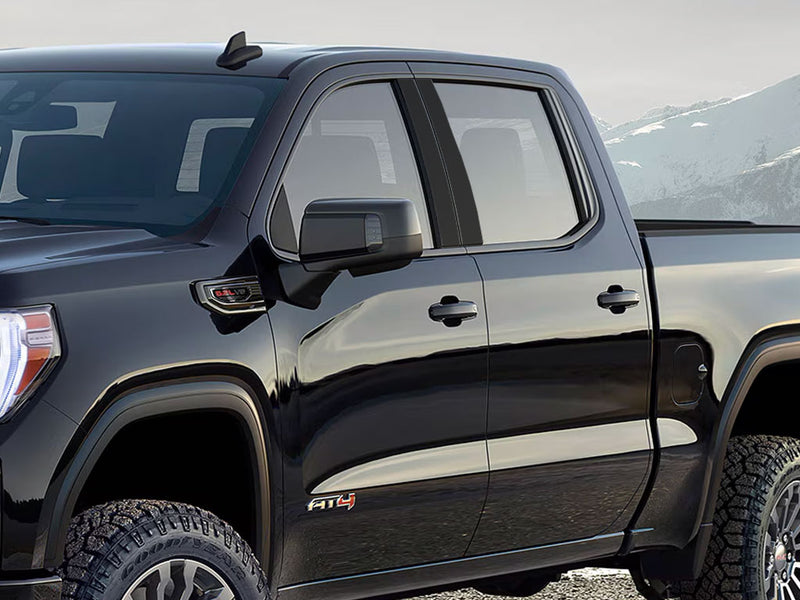 gmc sierra 2015-2019 (2500 / 3500 crew / extended cab) Custom Pillar Cover Diagram