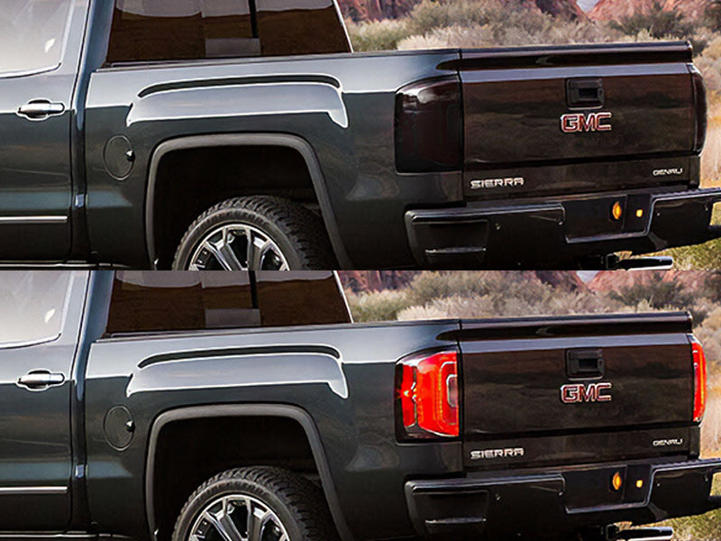 sierra Before and After Smoked Taillights