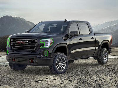 gmc sierra 2019-2019 (1500, legacy edition) Headlight Protection Installation Location