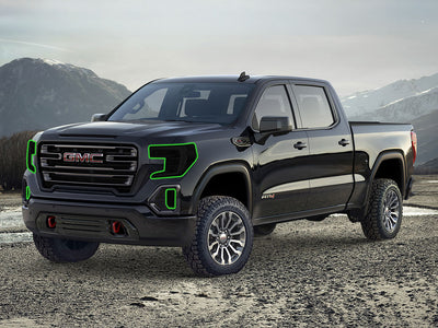 gmc sierra 2019-2019 (1500, legacy edition) Headlight Tint Location