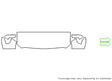sierra Avery Dennison Clear Bra Hood Precut PPF Diagram