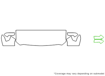 sierra Avery Dennison Clear Bra Hood Precut PPF Diagram