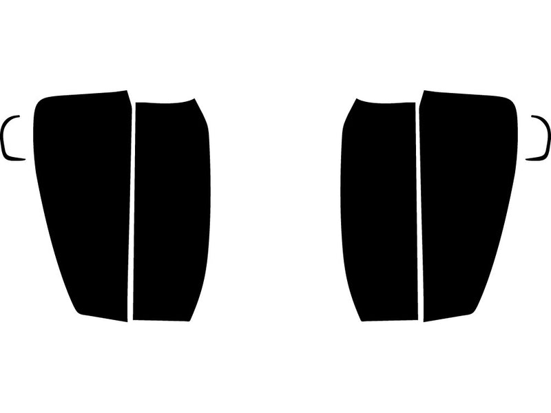 sierra (2500 / 3500 led) Precut Tail Light Tint Diagram